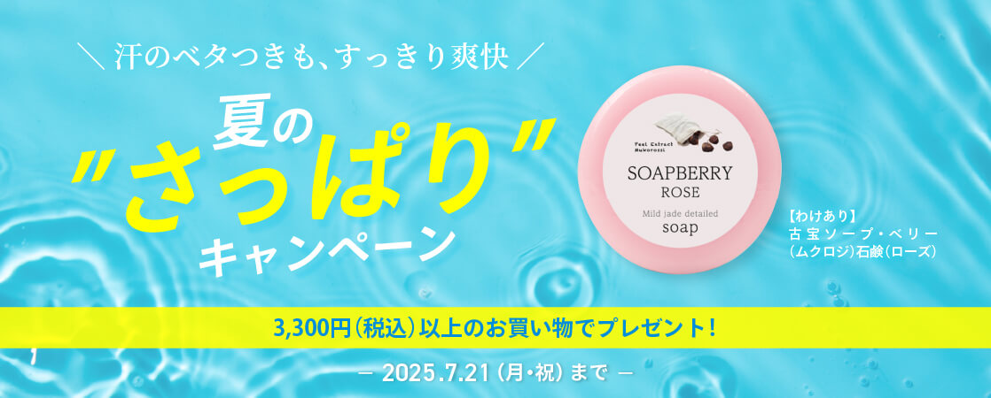 【汗のベタつきも、すっきり爽快!】夏の ”さっぱり” キャンペーン 2025年7月21日(月・祝)まで